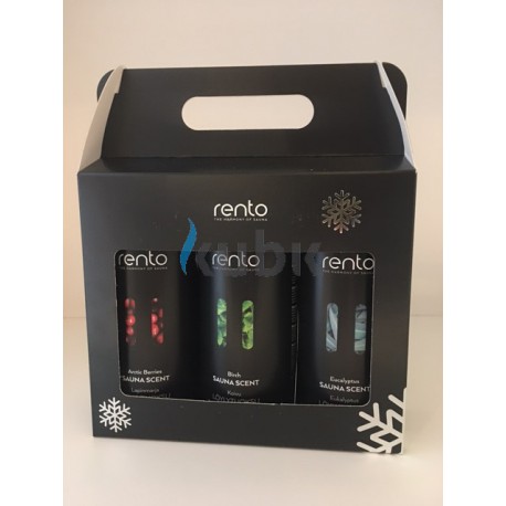 RENTO BOX - Zestaw 3 aromatów: Arktyczna jagoda, brzoza, eukaliptus