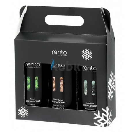 RENTO BOX - Zestaw 3 aromatów: Zapach Lasu, Zimowe przyprawy, Arktyczna sosna