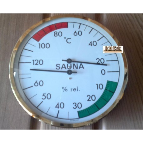 Termometr-Higrometr do sauny Eos - fi 160 mm
